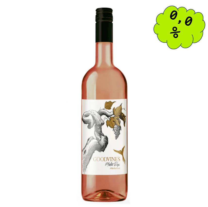 GOODVINES MERLOT ROSÉ WINE ALCOHOL-FREE 750 ML 
