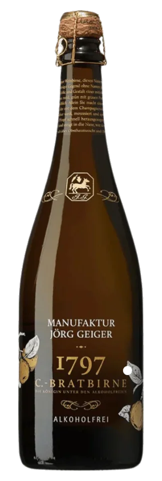 MANUFAKTUR JÖRG GEIGER CHAMPAGNER BRATBIRNE ALKOHOLFREI 750 ML